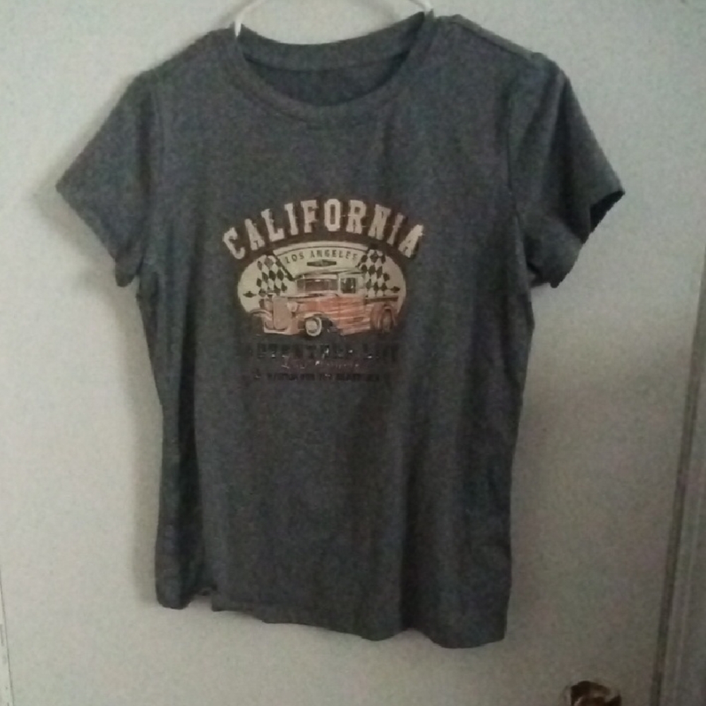 Gray Kids T-Shirt with California Print